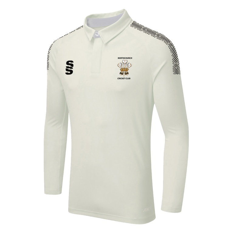 DUAL LONG SLEEVE CRICKET SHIRT (WOMENS)-Ivory